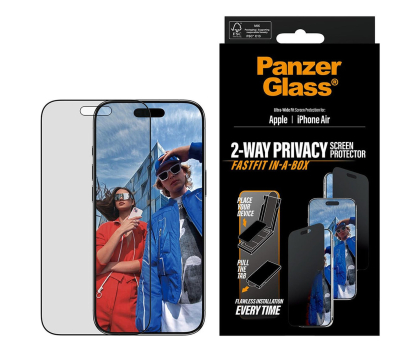Szkło i folia ochronna PanzerGlass Ultra-Wide Fit Fastfit do iPhone Air privacy